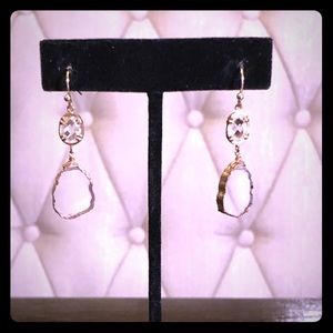 Anthropologie Gold Drop Earrings